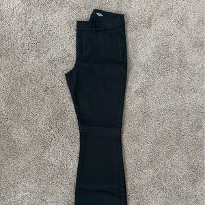 Black Flared Work Pants